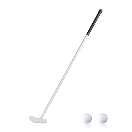 Flintronic Golf-Putter, 85CM Länge Golf Schläger mit 2 Übungs-Golfbällen, Putt Style Zwei-Wege-Kopf Tragbarer Abnehmbares Golfschläger für Wohnzimmer...