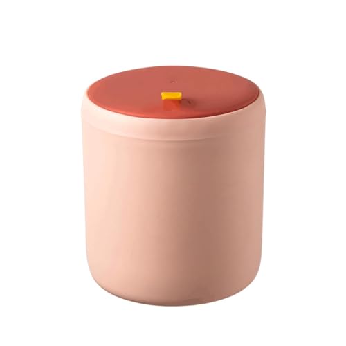 Cubo de basura para escritorio antidesperdicios oculto con tapa clic