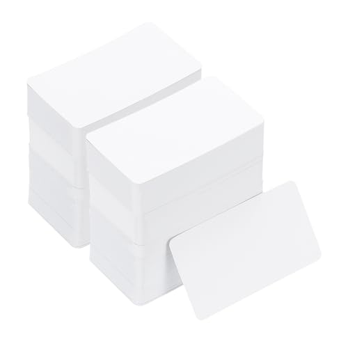 PATIKIL Cartões de visita de papel em branco de 8,88 cm x 5 cm, pacote com 600 pequenos cartões de m