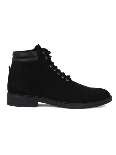 Image of Carlton London Men's Premium Suede Lace-Up Combat Boots
