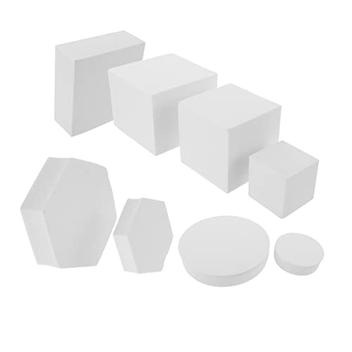 Oggetti Geometrici in Schiuma 8 Pezzi Tridimensionali per Fotografici Decorazioni Artigianali per e elegante
