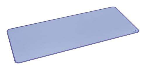 Logitech Desk Mat - Studio Series, Multifunctional Large Desk Pad, Extended Mouse Mat, Office Desk Protector with Anti-Slip Base, Spill-Resistant Durable Design - Lilac