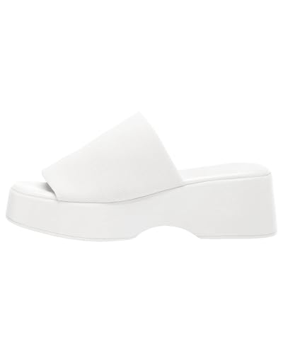 Image of Womens Wedge SIides Sandals Platform Open Toe Slip On Elastic Band Wedges Shoes
