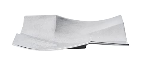 Dekoteller Schale Servierplatte Aluminium Silber Luxus - Moderne ...