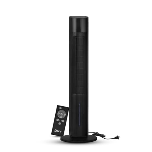Deco 4 L Slimest Tower Air Cooler with Remote (Black, Eleganze)
