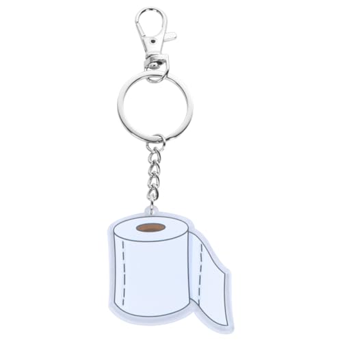 Roll bag pendant charms key chains Party Favors Supplies phone charm keychain doctor keychain gifts Handbag purse Charms car gifts Key Ring white key chain ring toilet paper
