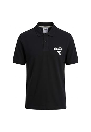 Diadora Polo Noir 102.182895 t-shirt col boutonné mode masculine été