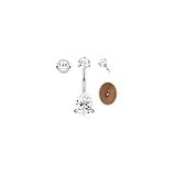 Taille du Percing au Nombril : Épaisseur du piercing nombril or argent: 14G (1.6 mm), longueur du piercing nombril acier inoxydable : 10 mm. Spécialement conçu comme un piercing nombril court pour épouser parfaitement les contours de votre corps, il élimine complètement la gêne des piercings longs qui pendent. La surface lisse et polie ne raye pas la peau et ne s' accroche pas aux vêtements.Profitez d’une expérience agréable, du fitness au sommeil