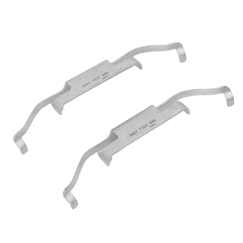 Fabater Clamp/Holder de Retención de Pastilla de Freno Trasero Resistente Mejora la Seguridad de Frenado para E81 E82 E30 E87 E36 E46 E90 E93 X1 Z4, Reemplazo de Aleación de Metal 34211157046, Apto