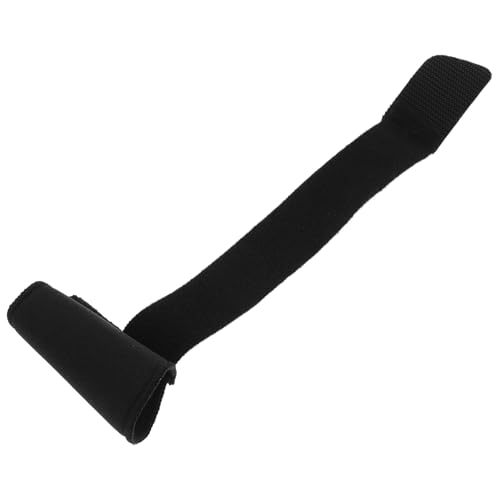 EXAOMBLE Finger Sleeve Sports Finger Wrap Brace Protective Black Single