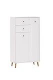 Schildmeyer Bjarne Highboard 160910, weiß matt, 60,2 x 33 x 103,4 cm