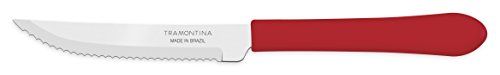 Conjunto de Facas para Churrasco Tramontina Leme com Lâminas em Aço Inox e Cabos de Polipropileno Ve