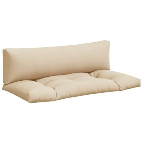 Cojines para palets de exterior e interior pack 2 colchonetas beige para jardín 3