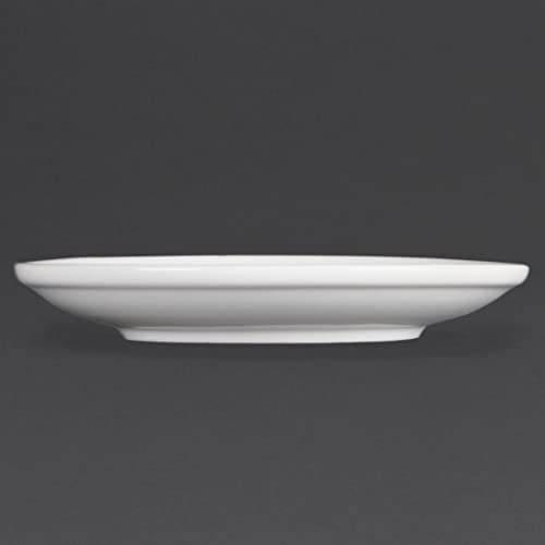 White Stacking Porcelain Saucers 7Oz. Pack Quantity: 12 #TOP6