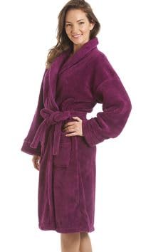 ELSTONE HOME PREMIUM DRY TECH TERRY MATERIAL HALF SLEEVE WITH FRONT POCKET, UNISEX BATHROBE Bathing Gown with shawl caller (Pack of 1) multi43
