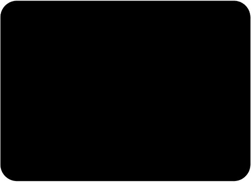 Premium Black Glass Worktop Protector - 50 x 40cm by Pearl Glass - Perfect for Your Kitchen