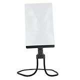Chest Rest Magnifier, Neck Wear Visual Aid Detachable Design, Flexible Neck Cord Neck Hanging 4X Magnifying Glass for Reading, Repair, Sewing, Jewelry Making, Black