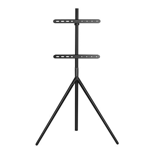 pro.tec TV Halterung Valle Fernseher Halterung max. 65 Zoll TV Ständer max. VESA 400 x 400 Fernsehständer 137 x 85,5 x 46,5 cm TV-Standfuß Metall Schwarz – Bild 5
