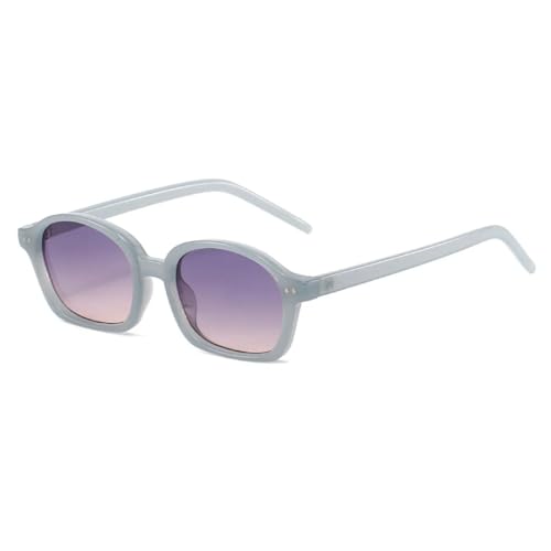 Lunettes de soleil ovales orange tendance punk pour homme et femme style branché