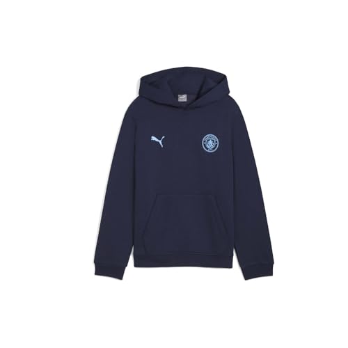 PUMA Kids Boys Manchester City Essentials Hoodie Athletic Outerwear Casual - Blue