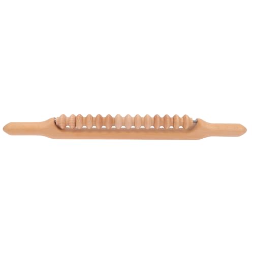 FOMIYES Rodillo de Masaje Corporal de Madera de 52 CM Barra Raspadora Gua Sha para Masaje Terapéutico Varilla Raspadora para Espalda y Cuello Herramienta de Maderoterapia para