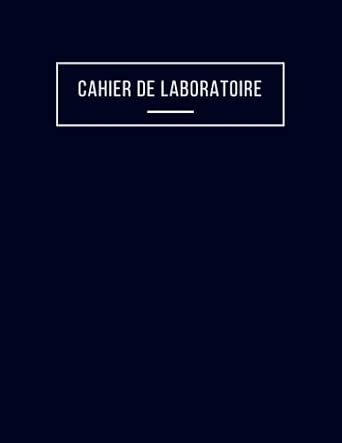 Cahier de laboratoire A4 avec 112 pages pour étudiants et professionnels