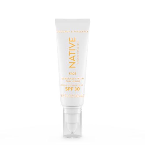 Native Coconut & Pineapple Mineral Face Sunscreen Lotion - SPF 30-1.7 fl oz