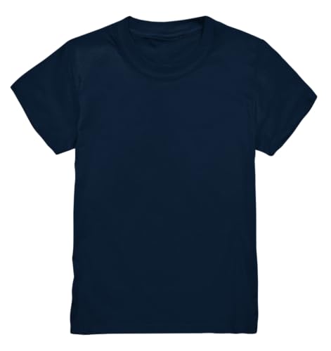 T-shirt bleu marine enfant 98 anti-déformation pour peau sensible