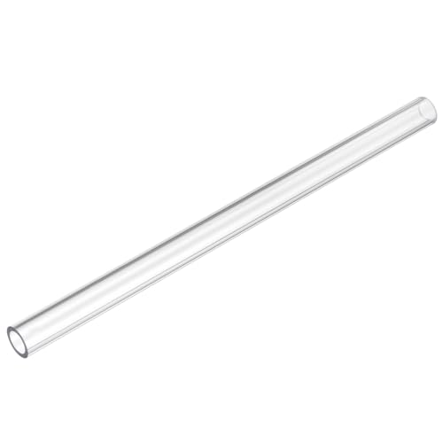 Image of uxcell Clear Rigid Tubing 13mm(1 /2 inch) ID x 19mm(3 /4 inch) OD x 1Ft(305mm) Length Round Plastic Polycarbonate Tube