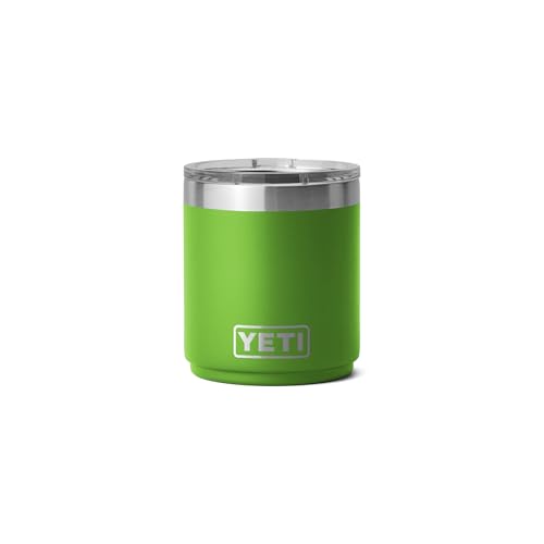 Yeti Rambler 10 oz Stackable Lowball 2.0, Vacuum Insulated, Stainless Steel with MagSlider Lid, Canopy Green