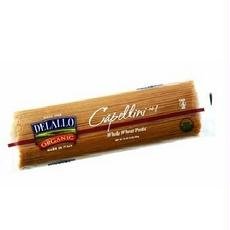 DeLallo B61947 Delallo Organic Whole Wheat Capellini No -16x16oz