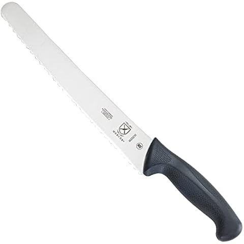 Mercer Culinary M23210 Millennia Black Handle, 10-Inch Wide Wavy Edge, Bread Knife Cover