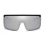 Black Frame With Silver Mirror Lens