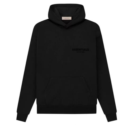 Villeion Styles Essentials - Oversized Hoodie Collection (US, Alpha, Small, Regular, Regular, Stretch Limo/Black)