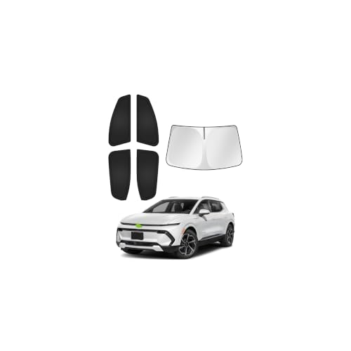 Image of Canvcle Window Shades for 2024-2025 2026 Chevrolet /Chevy Equinox EV Accessories Windshield Sun Shade Side Rear Window Covers Sunshade Sun Shield Privacy Protection for Camping Keep Car Cool Black 5PCS