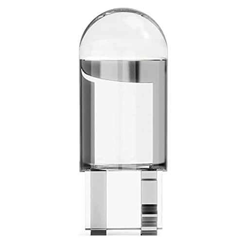 Sulfar T10-COB Universal Glass Enclosed T10 W5W LED Parking Light Super Bright White 6000K Light Interior Pilot License Plate Dome Indicator Lamp Bulb for Car Bike and Motorcycle (2W, Blue, 2 Pcs)