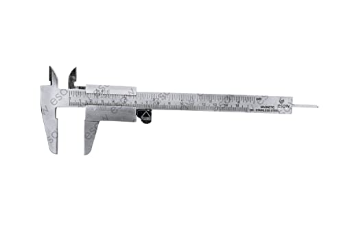 Image of ESAW Vernier Caliper 150mm, 6 inches, Magnetic Steel made with Pinch Fine Measure Function