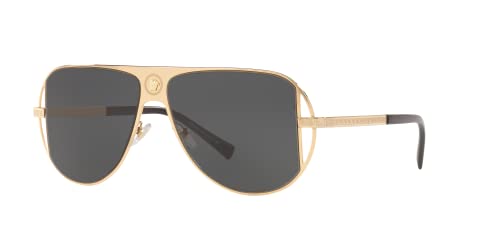 Ray-Ban Men's 0VE2212 Sunglasses, Black (Gold), 56.0