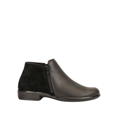NAOT Women's Helm BootBlack Raven Lthr/Black Suede 9-9.5 M US