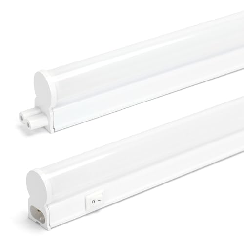 Lampada da incasso LED con barra luminosa da 90 cm, bianco neutro, 4000 K, 1320 lm, senza sfarfallio e senza abbagliamento, con interruttore On/Off, cavo di alimentazione da 60 cm con spina Euro tipo