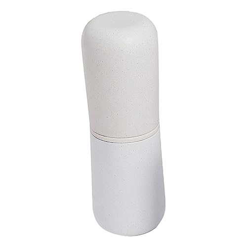 SHERCHPRY Practical Dual Color Mouthwash Toothbrush Cup Lightweight Travel Toothbrush Box for Home The Go Use Portable Durable Design with Detachable Features for