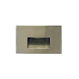 Nora NSW-740/30BN Ari LED Step Light with Horizontal Face Plate (Brushed Nickel, 3000K)