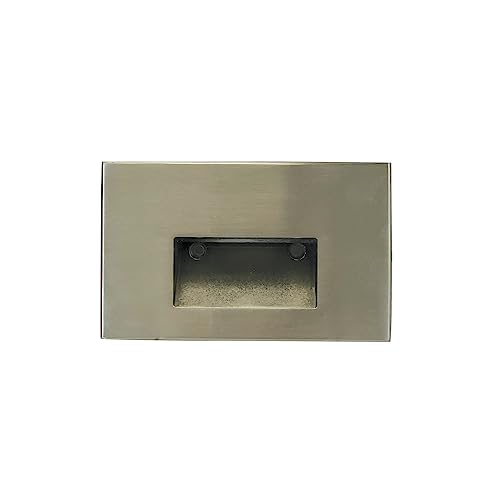 Nora NSW-740/30BN Ari LED Step Light with Horizontal Face Plate (Brushed Nickel, 3000K)