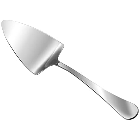 KSENDALO Large Stainless Steel Pie Server, 11.41inch Long x 2.75inch Wide Silver Spatula for Serving, Cutting, and Serving Cakes, Pies, Pizzas & Desserts - Perfect for Weddings, Birthdays &Parties Cover