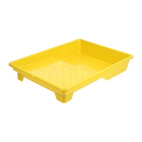 Yardenfun Bandeja de Pintura Plástica Ligera de Porta Rodillos para Proyectos de Pintura DIY Fácil Limpieza y Transporte para Uso Doméstico y Profesional