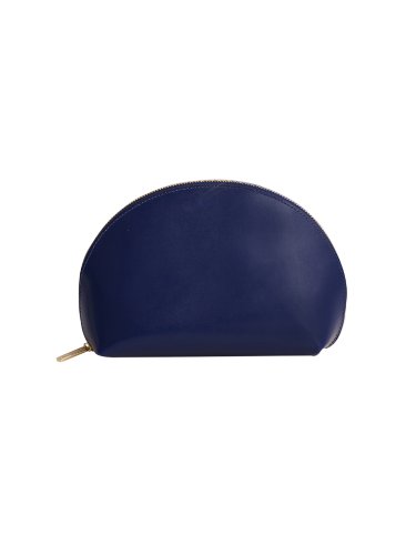 Paperthinks Recycled Leather Cosmetics Pouch Navy Blue (PT02063)