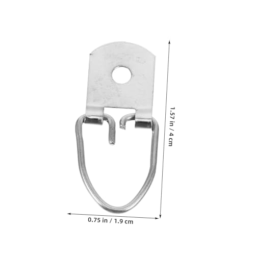 Image of Holibanna 20pcs d Picture Hangers Multi-Function Metal Wall Hooks for Hanging Photos Posters and Mirrors Easy to Install Hardware for Home Office Use