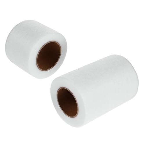 Operitacx 2 Piezas Termoadhesivo Fusible Web Doble Cara Adhesivo Permanente Ligero para Tela DIY Costura Manualidades Reparación Ropa
