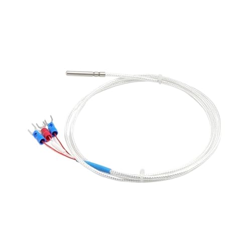 Sensor PT100 2M con cable de PTFE y ranura de rodillo en acero inoxidable 5