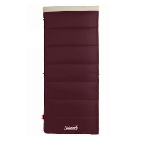 Coleman Autumn Glen 50°F Sleeping Bag, Lightweight Sleeping Bag with No-Snag Zipper & Storage Stuff Sack, Machine Washable for Easy Cleaning, Great for Camping, Sleepovers, & Guests - Image 3